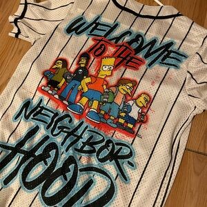 Graphic Jersey - White with Multicolor Design